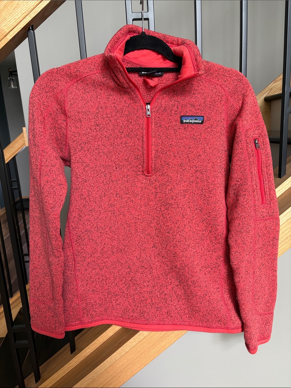 Patagonia 1/4-Zip Fleece Pullover - Coral Heather, XS